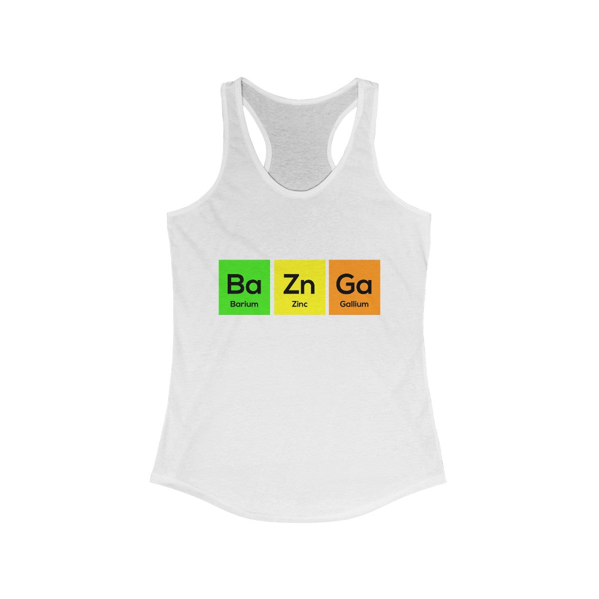 Ba-Zn-Ga - Women's Racerback Tank