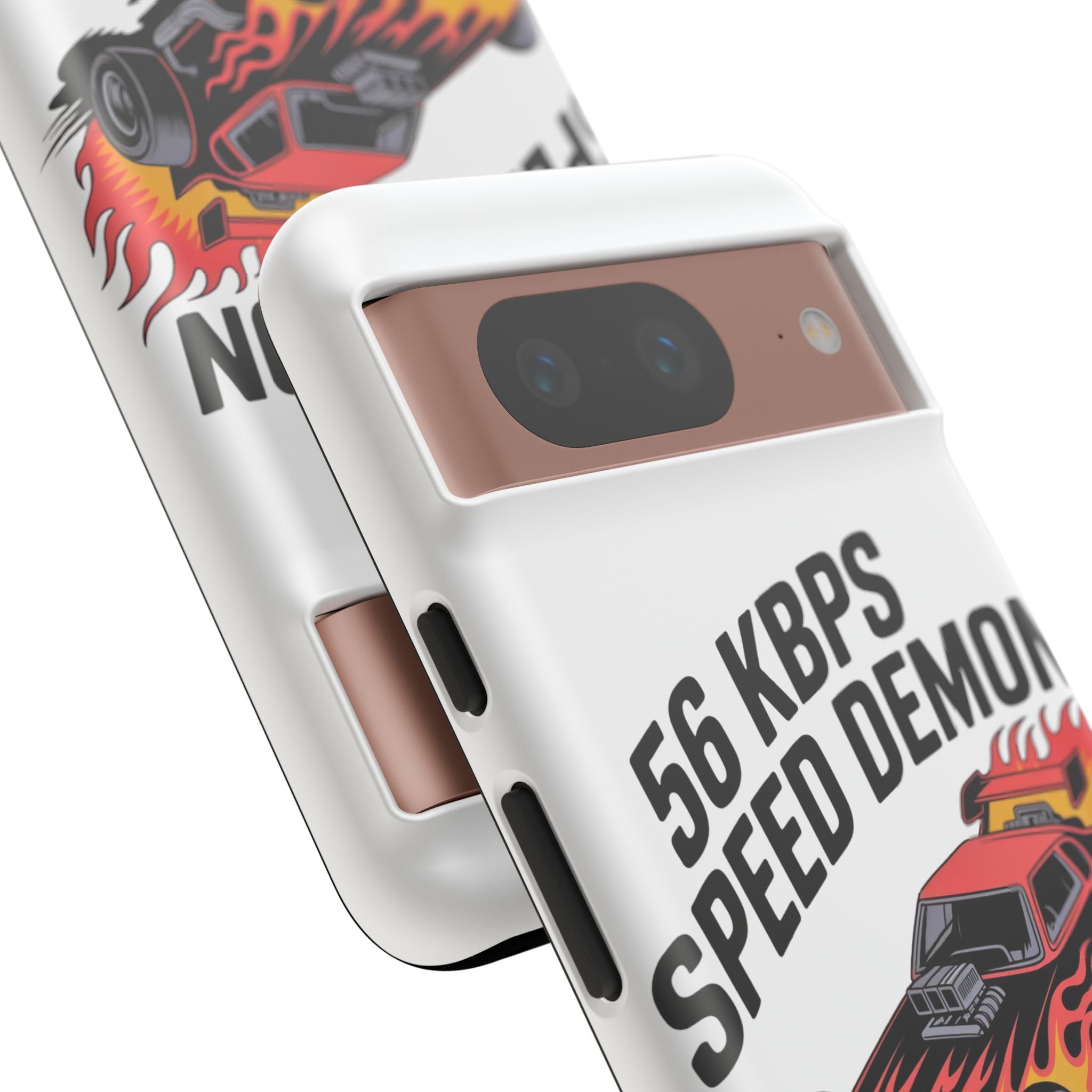 56 Kbps Speed Demon Black- Impact-Resistant Phone Case