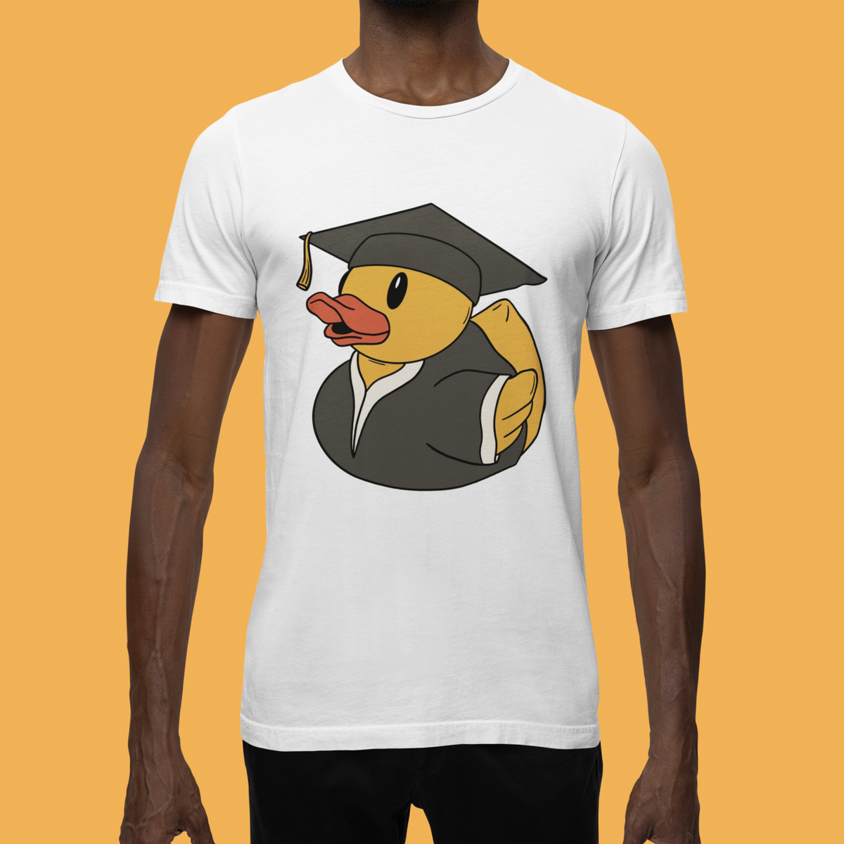 Educated Duck T-Shirt | Funny Graduation Duck Graphic Tee | Graduate Gift | Geekpsters