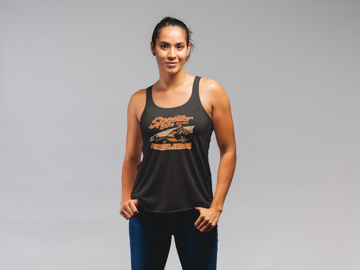 Speeder Bike Racing Women's Tank | Sci-Fi Graphic | Geekpsters