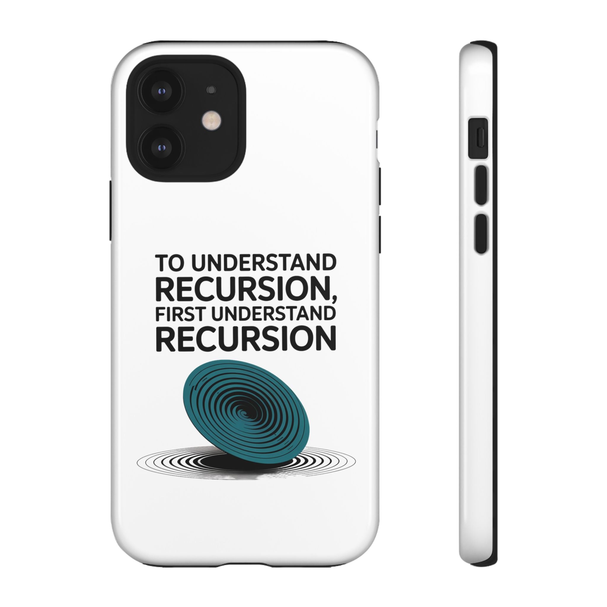 Recursion Black- Impact-Resistant Phone Case