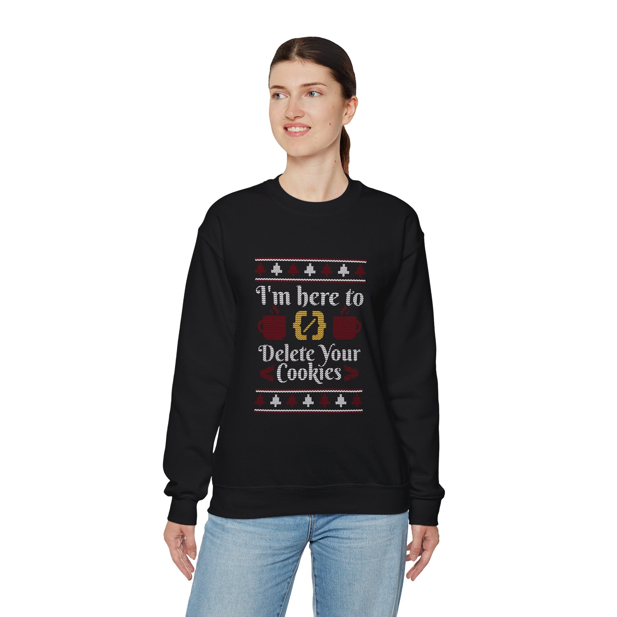 Delete Cookies Ugly Sweater - Sweatshirt