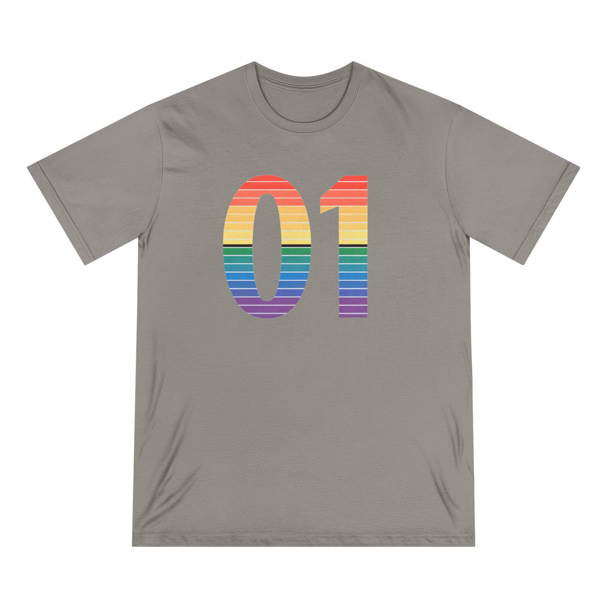 01 Rainbow Binary Organic Tee
