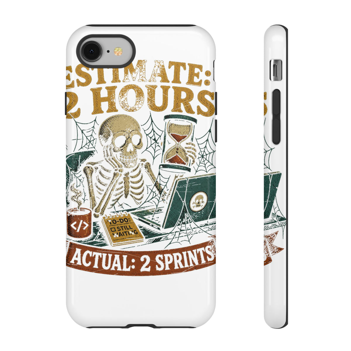 Estimate 2 Hours, Actual 2 Sprints Phone Case