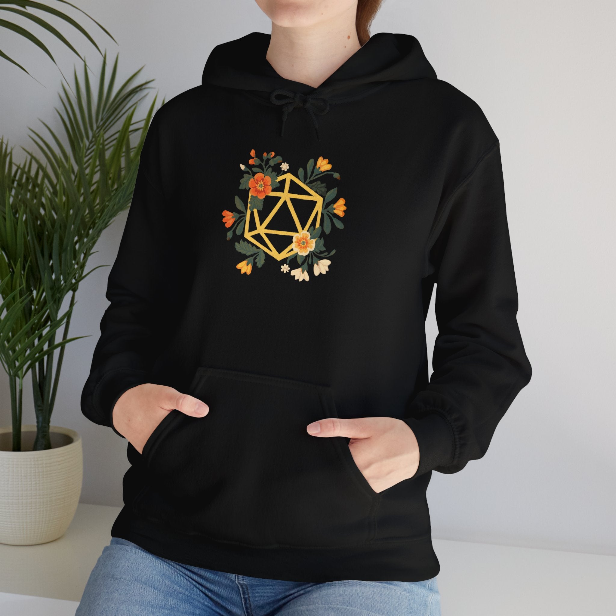 Flower Polyhedron - Hooded Sweatshirt