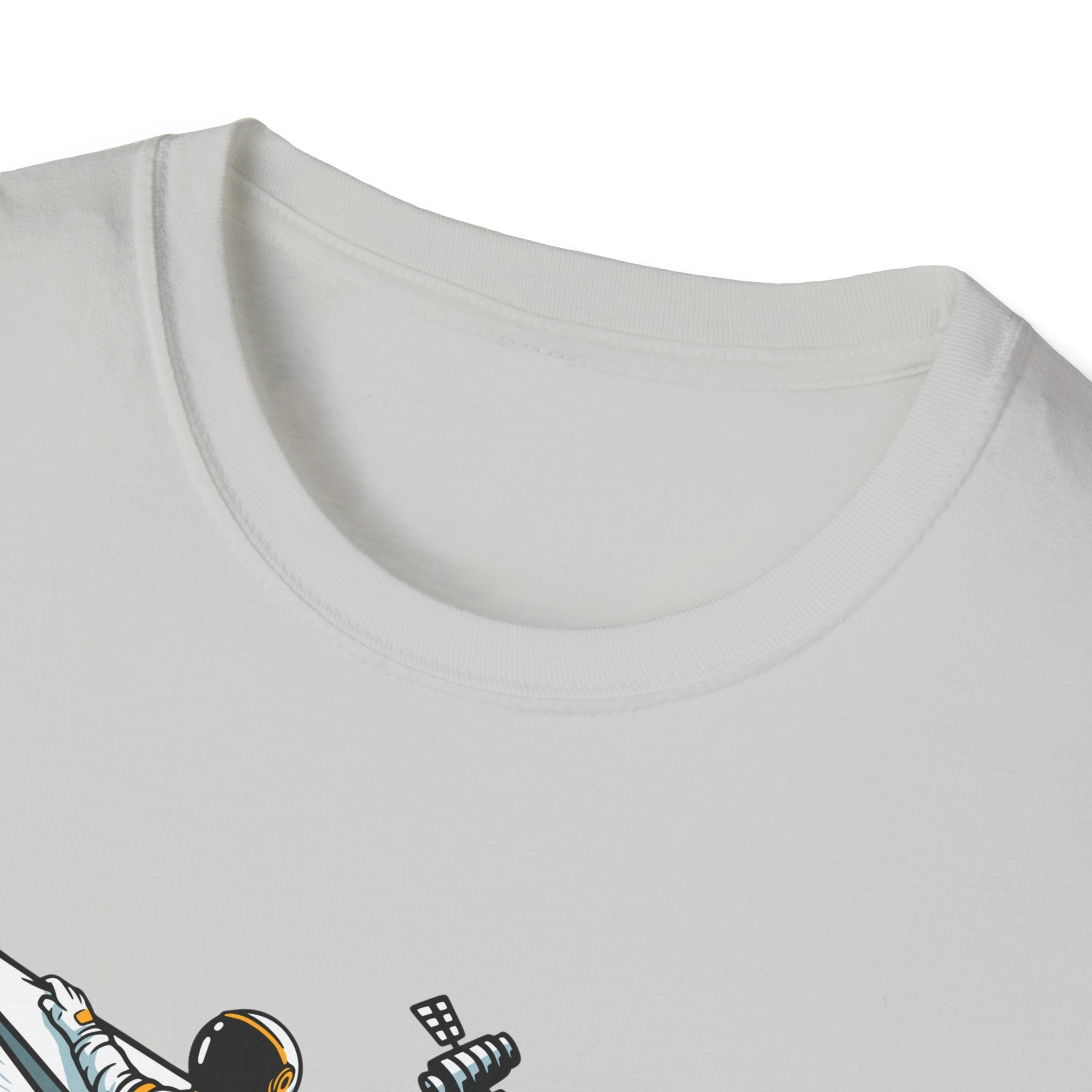 Astronauts Flying On Paper Ships - T Shirt