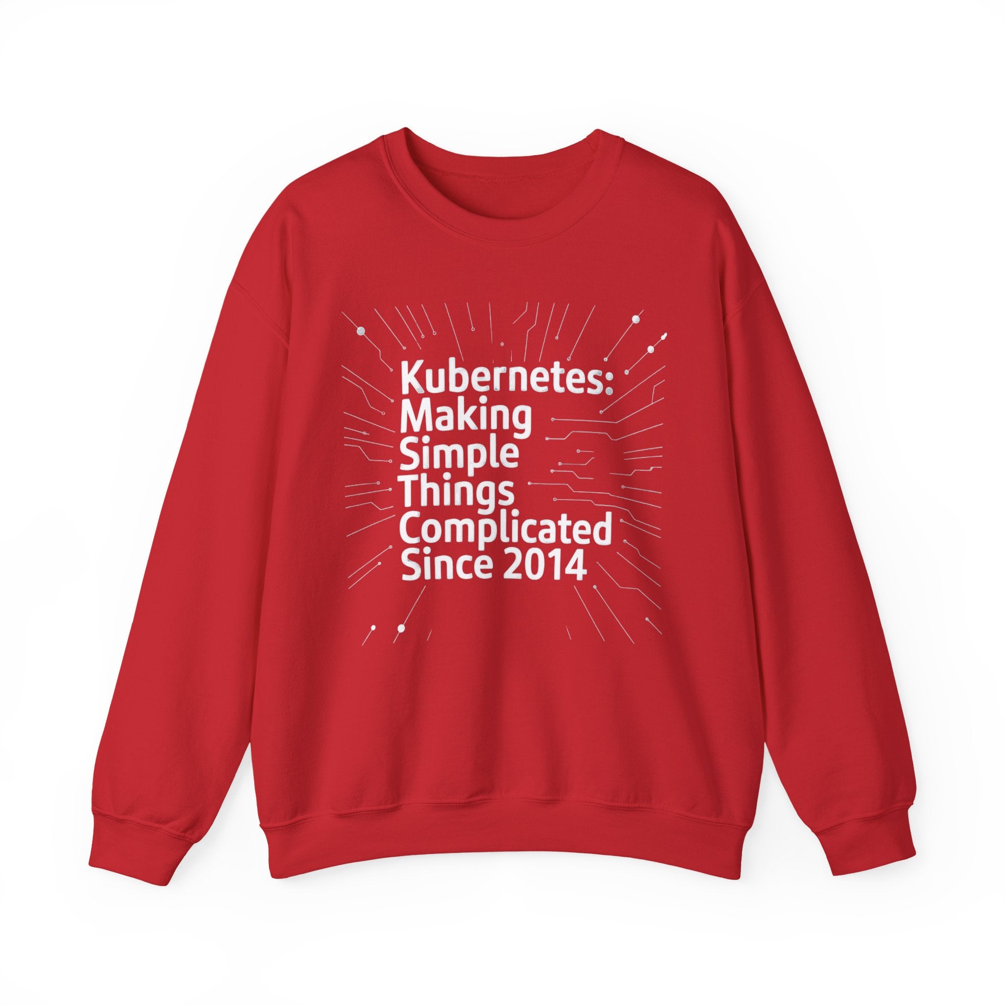 Kubernetes Making simple things complicate white - Sweatshirt