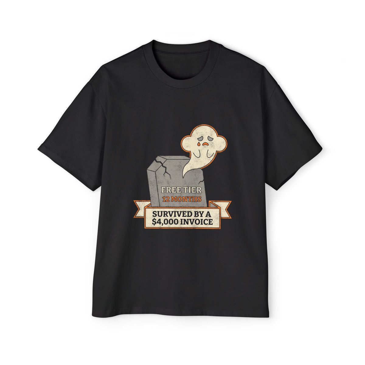 Here Lies Free Tier Oversized Tee