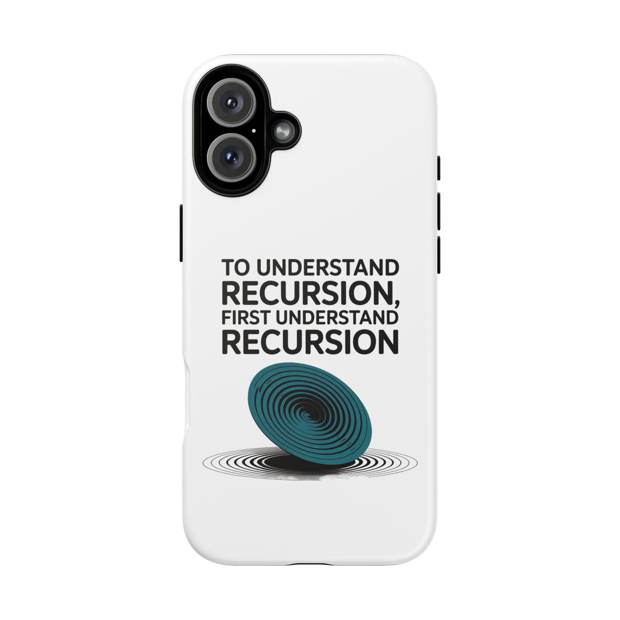 Recursion Black- Impact-Resistant Phone Case
