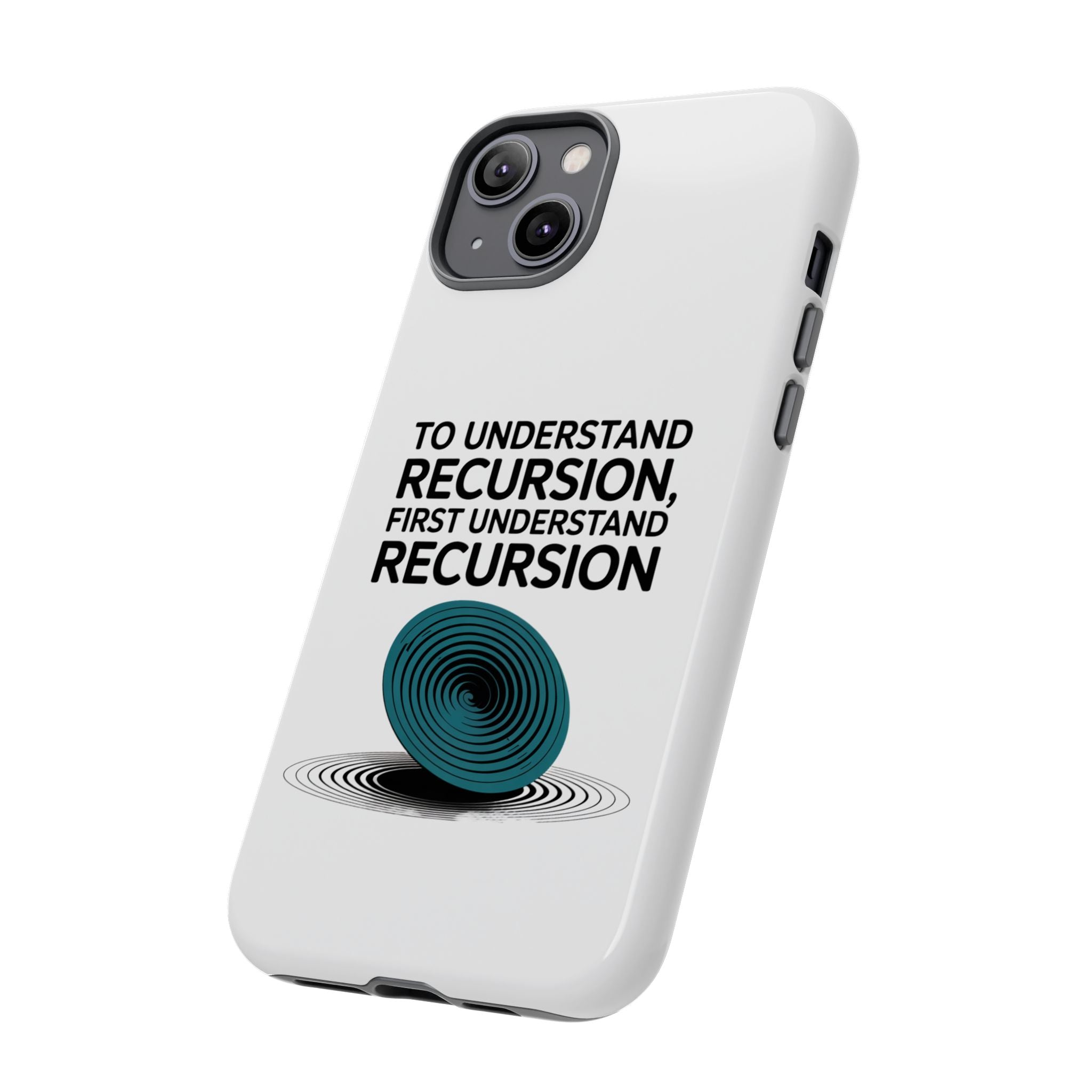 Recursion Black- Impact-Resistant Phone Case