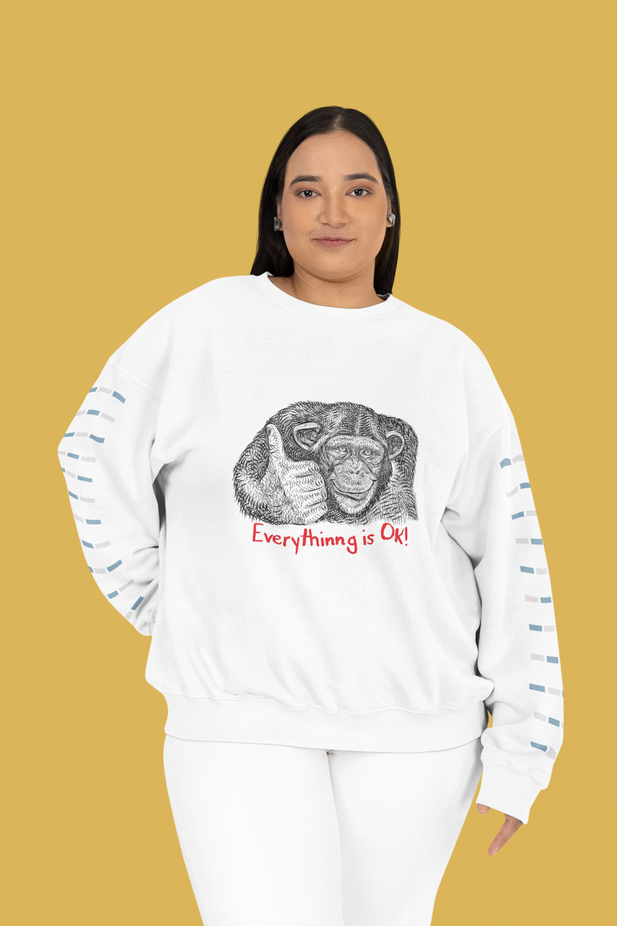 Everything Is OK Sweatshirt | Funny Meme Crewneck | Sarcastic Gift | Geekpsters