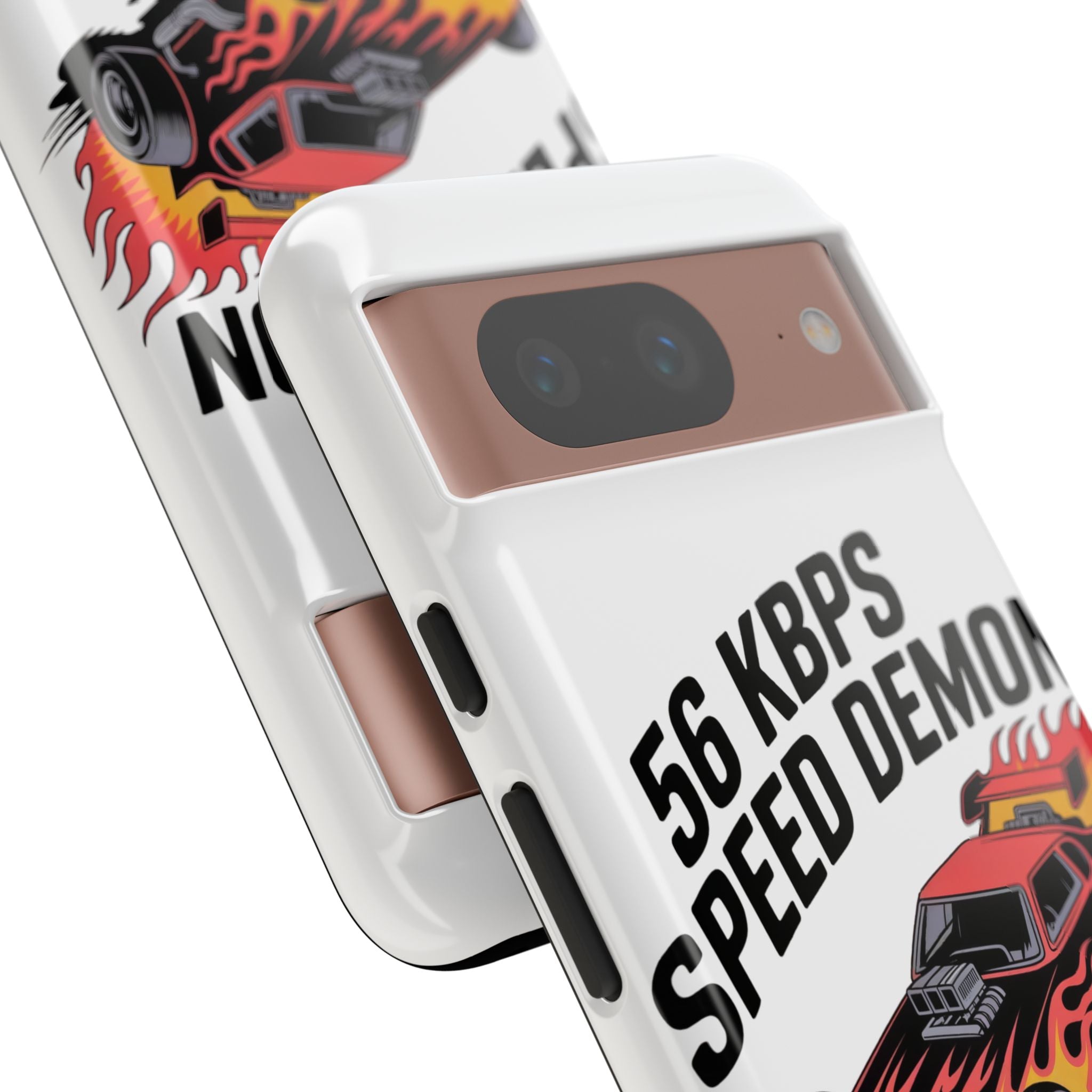56 Kbps Speed Demon Black- Impact-Resistant Phone Case