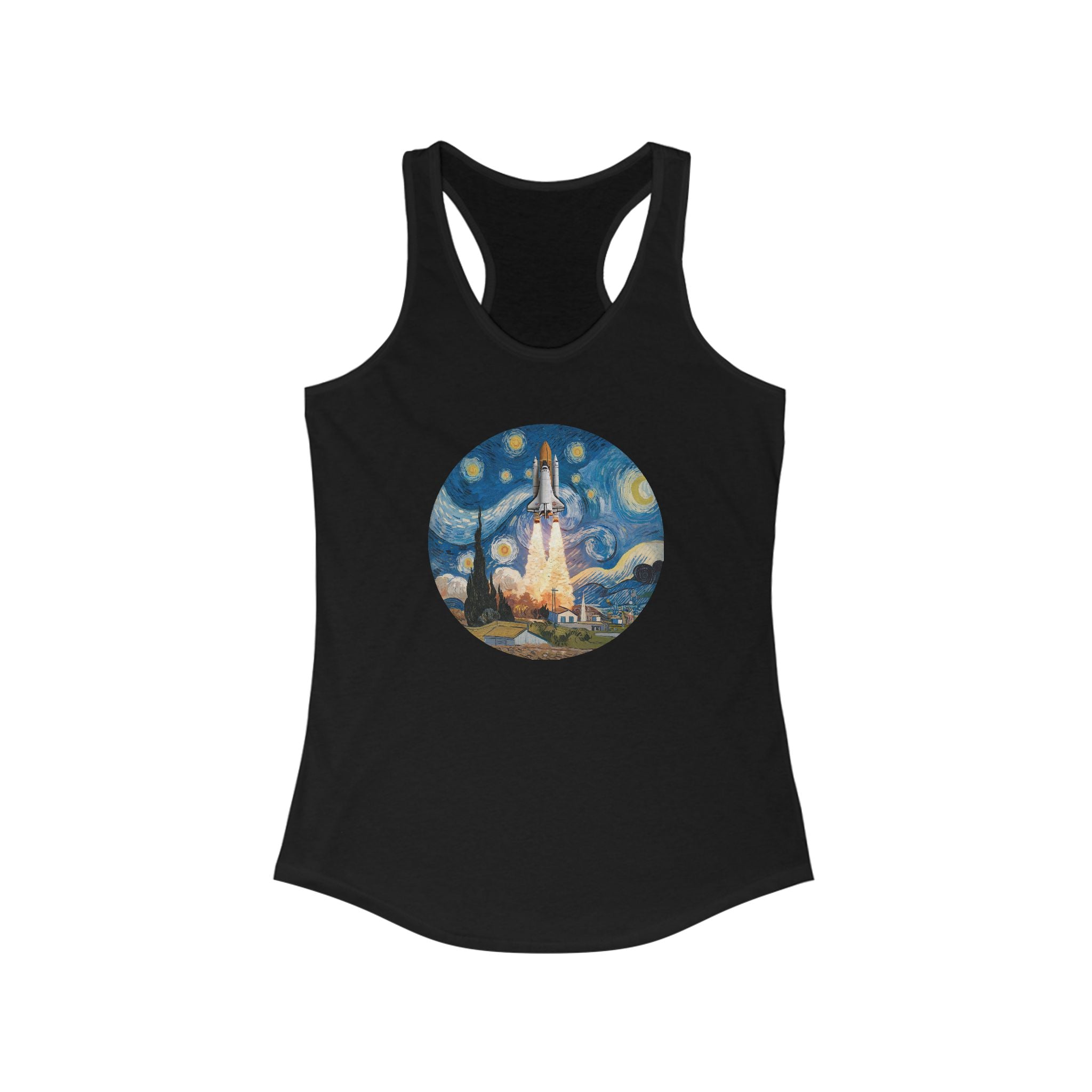 Van Gogh Spaceship - Women's Racerback Tank