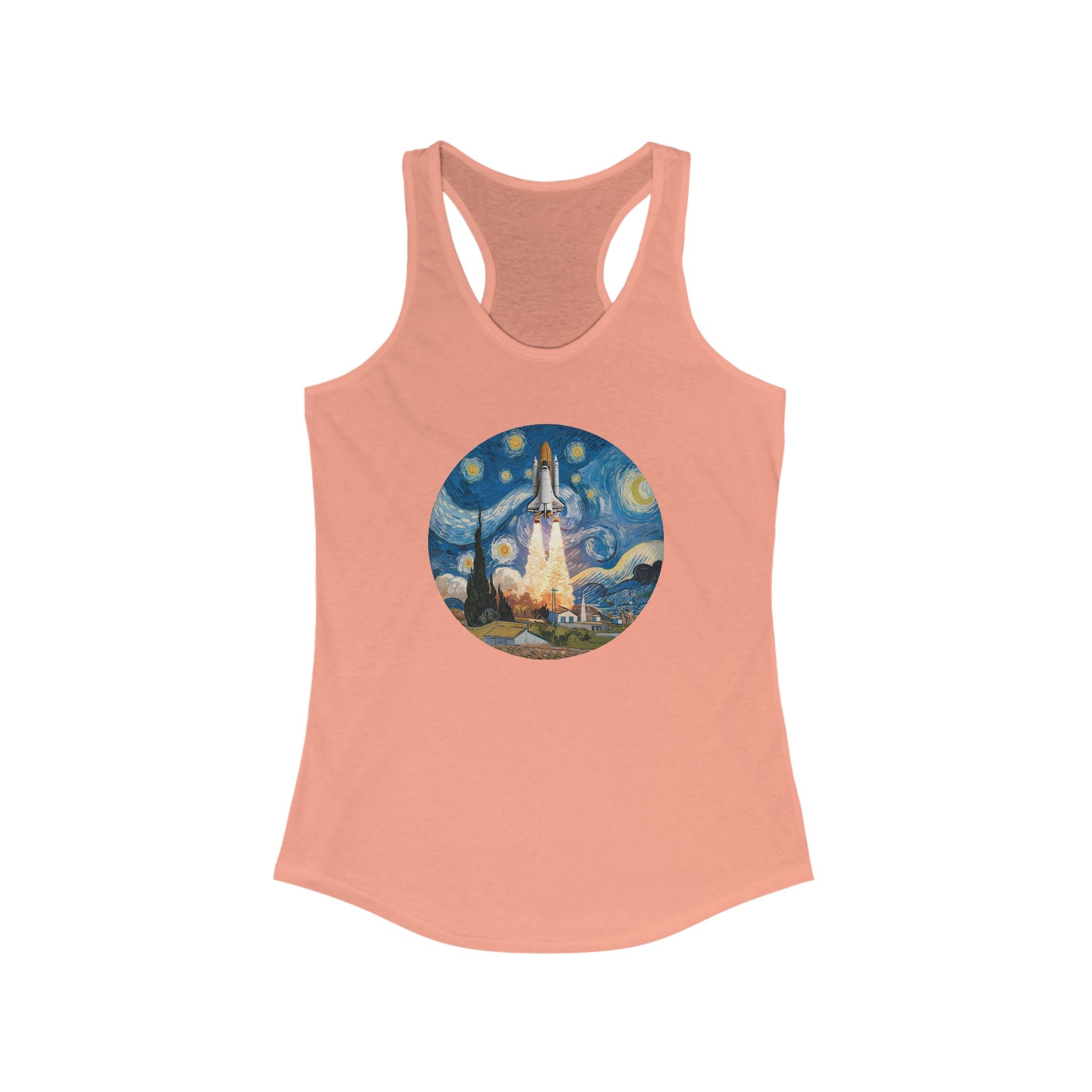Van Gogh Spaceship - Women's Racerback Tank