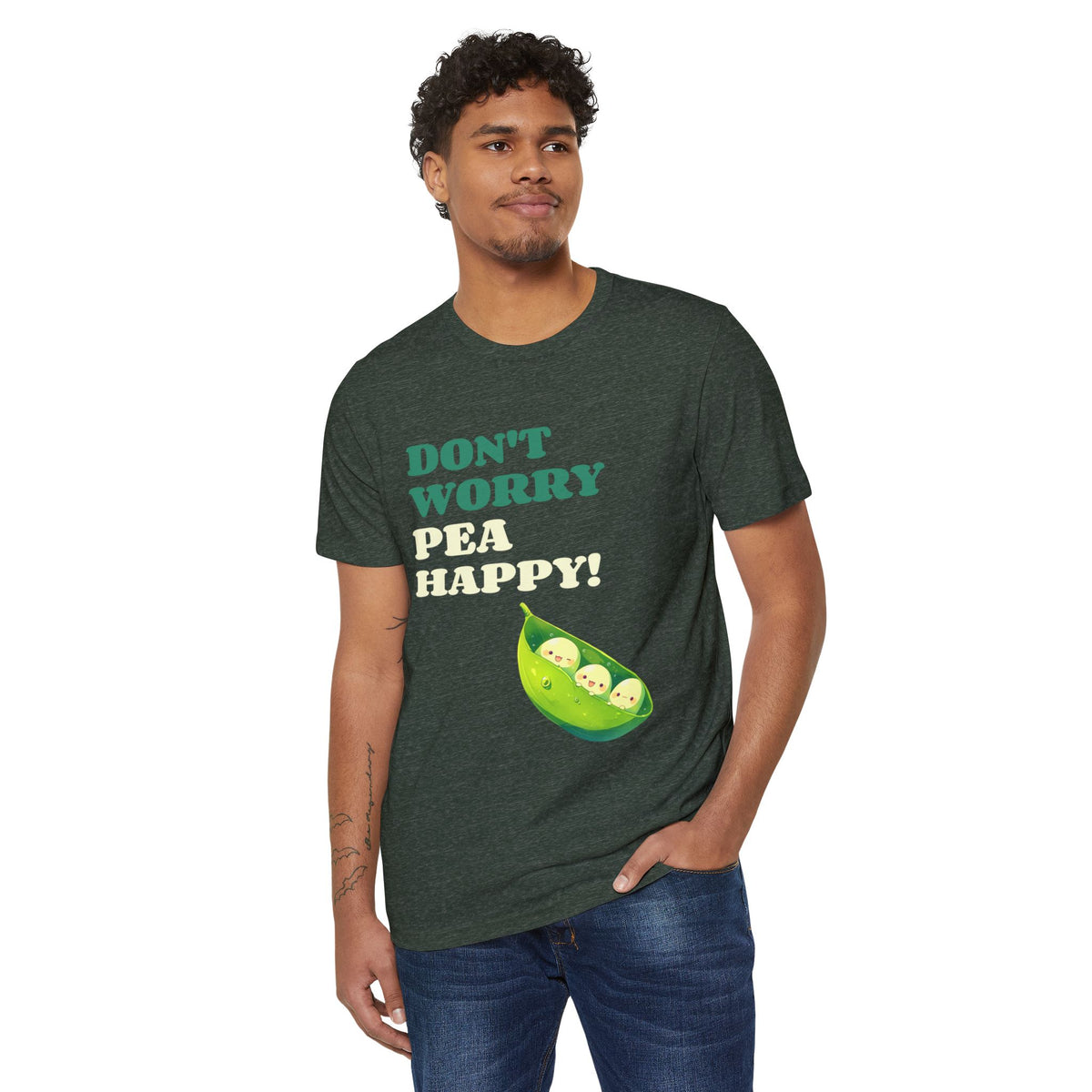Don't Worry, Pea Happy Recycled Organic Tee