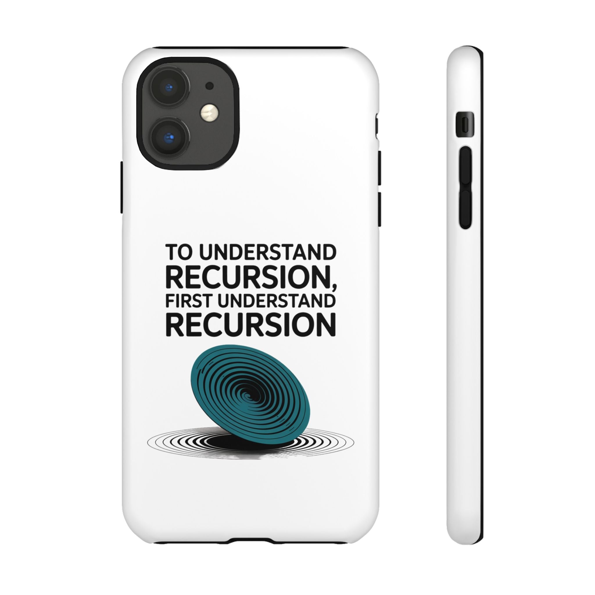 Recursion Black- Impact-Resistant Phone Case