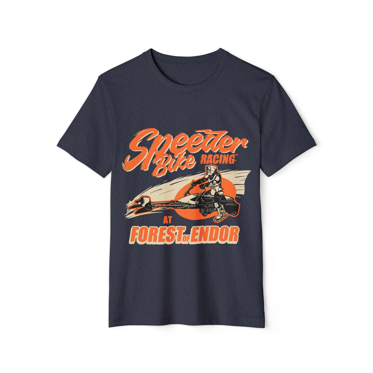 Forest Moon Speeder Bike Racing Recycled Organic Tee