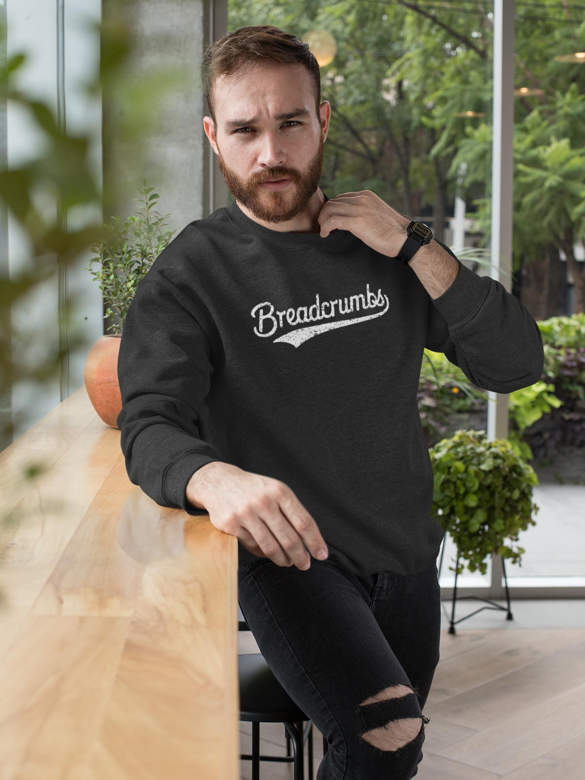 Breadcrumbs Sweatshirt | Developer Humor Crewneck | Geekpsters