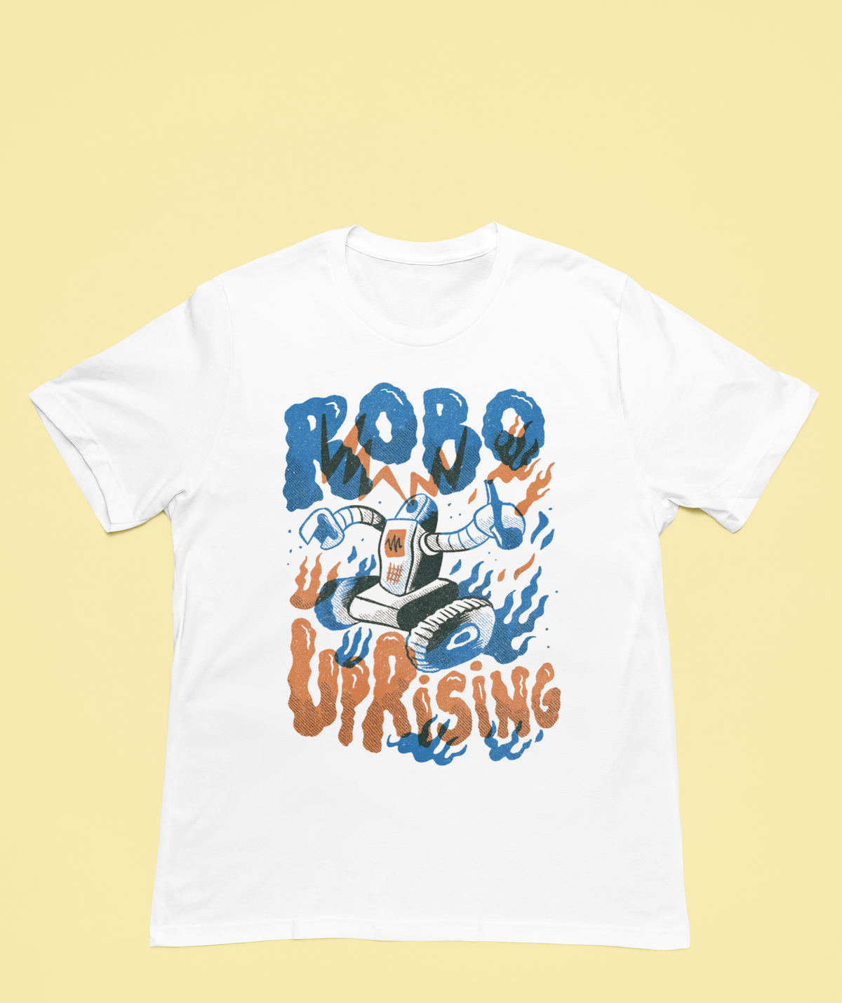 Robo Uprising T-Shirt | Sci-Fi Robot Tee | Geekpsters