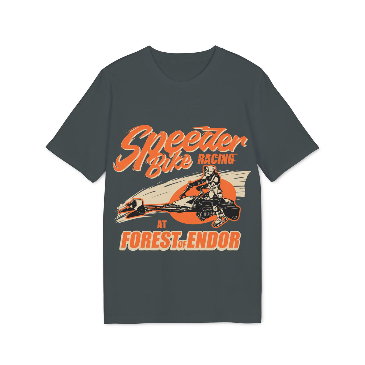 Forest Moon Speeder Bike Racing Organic Tee