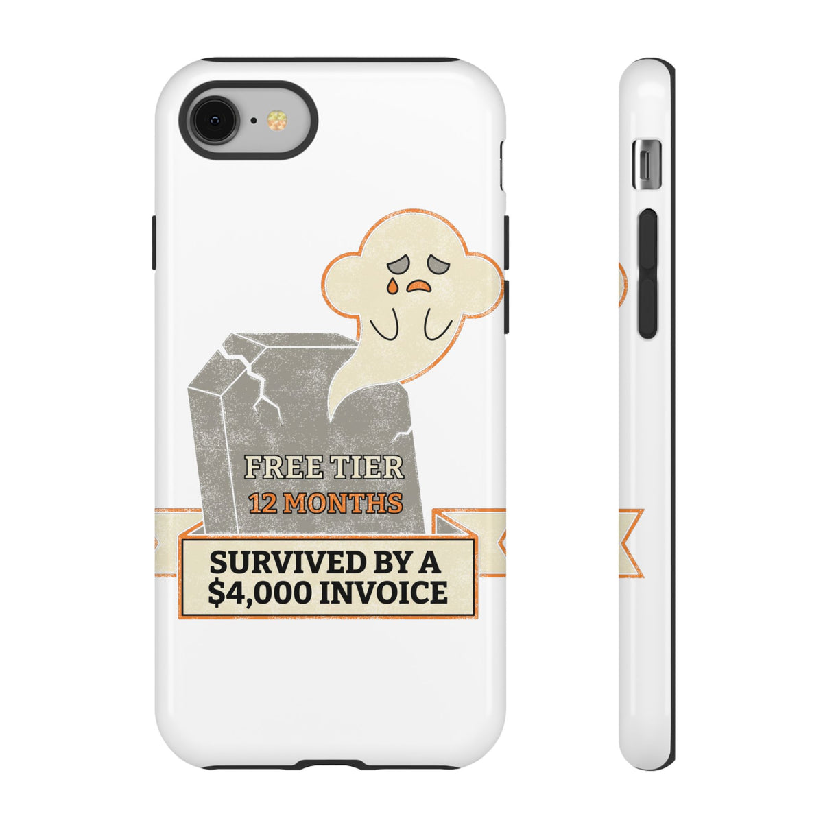 Here Lies Free Tier Phone Case