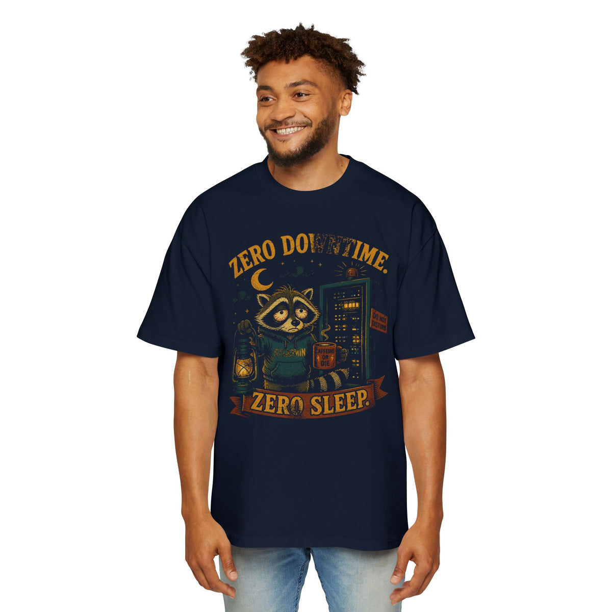 Zero Downtime, Zero Sleep Oversized Tee