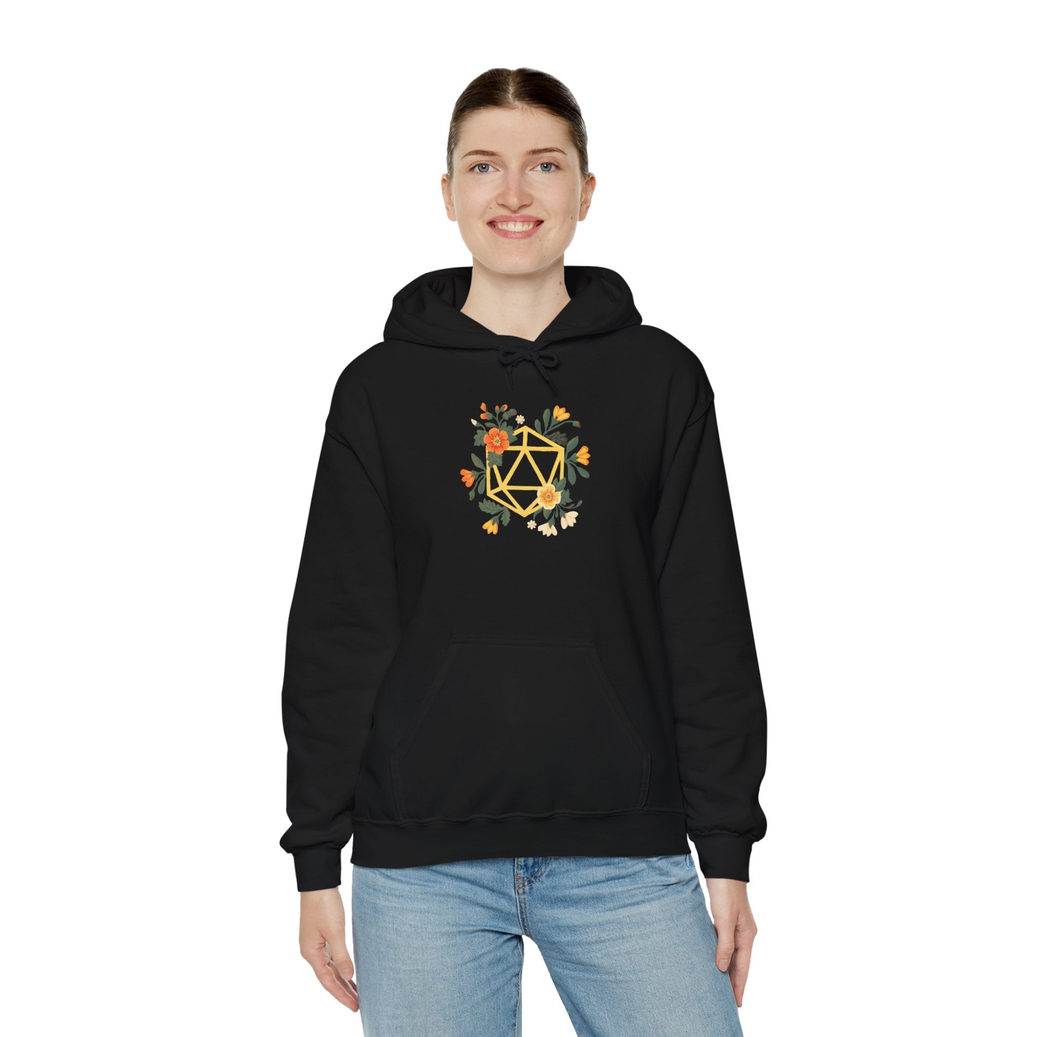 Flower Polyhedron - Hooded Sweatshirt