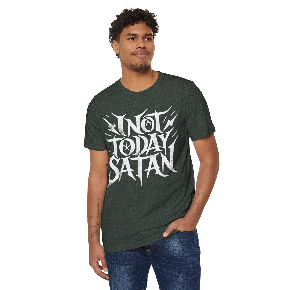 Not Today Satan Recycled Organic Tee