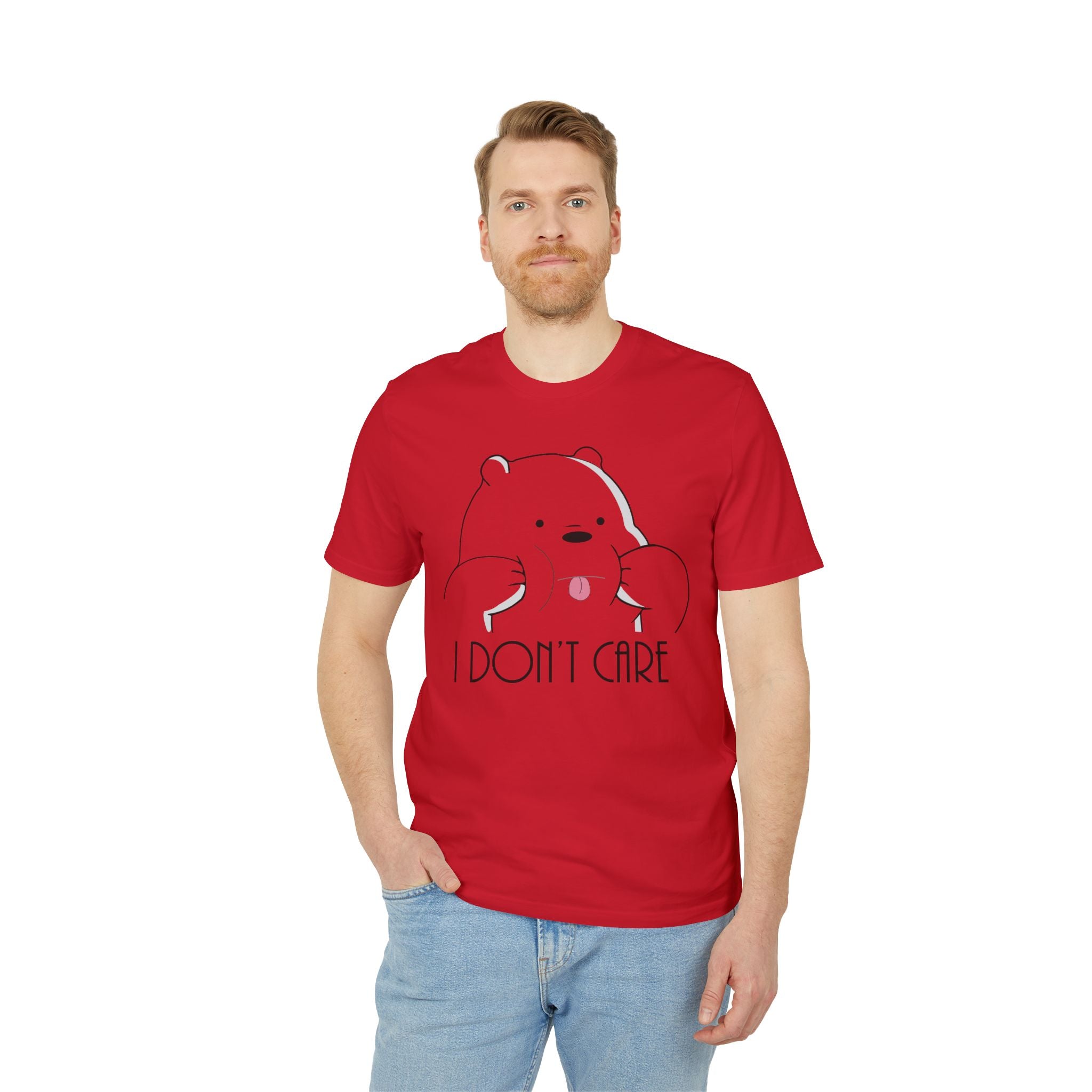 I-dont-Care--Panda - Organic T-Shirt