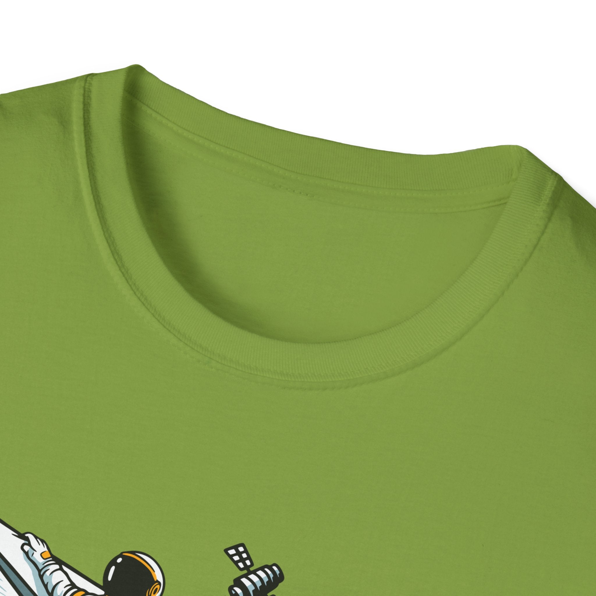 Astronauts Flying On Paper Ships - T Shirt