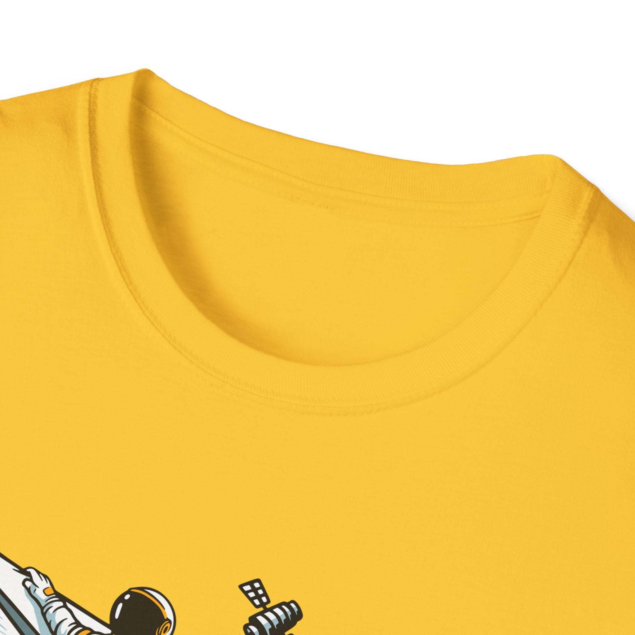 Astronauts Flying On Paper Ships - T Shirt