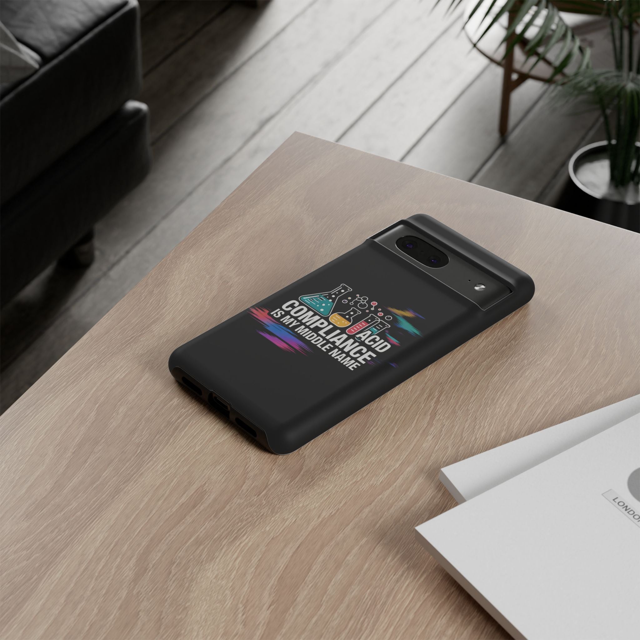 ACID Compliance Is My Middle Name- Impact-Resistant Phone Case