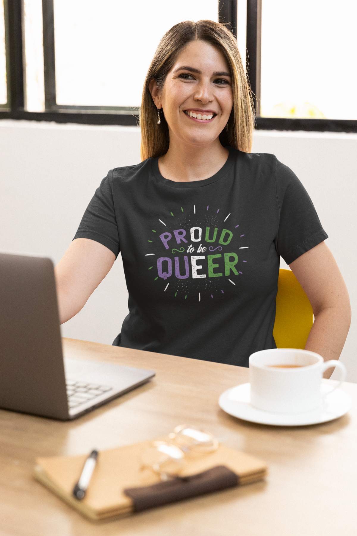 Proud to Be Queer T-Shirt | LGBTQ+ Pride Graphic Tee | Queer Pride Gift | Geekpsters