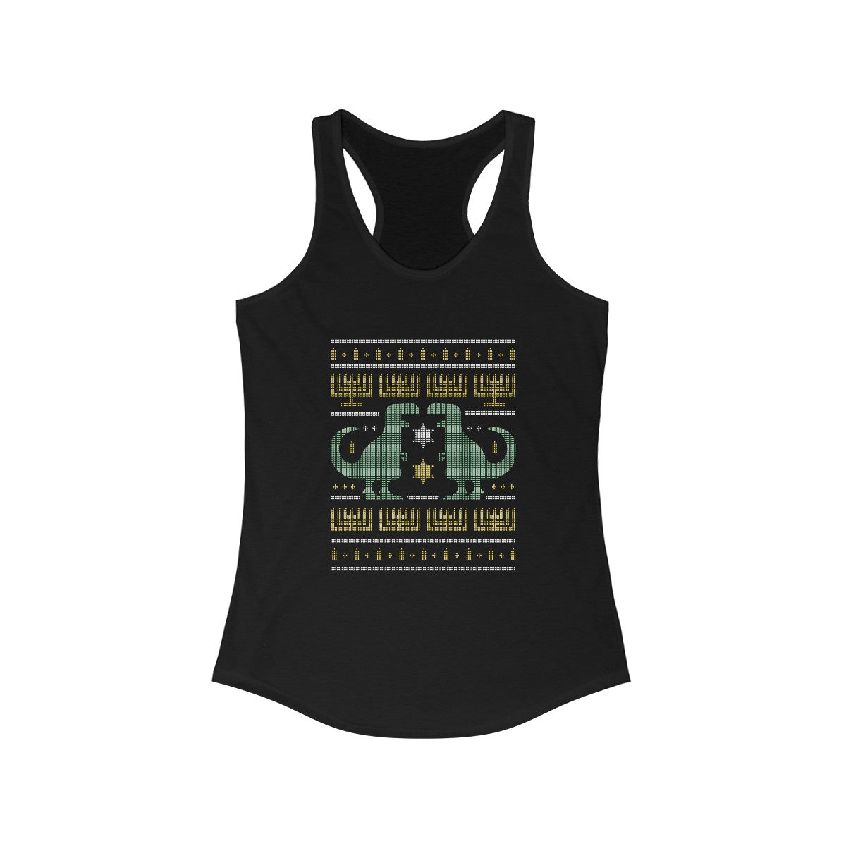 Dino Ugly Sweater - Women's Racerback Tank
