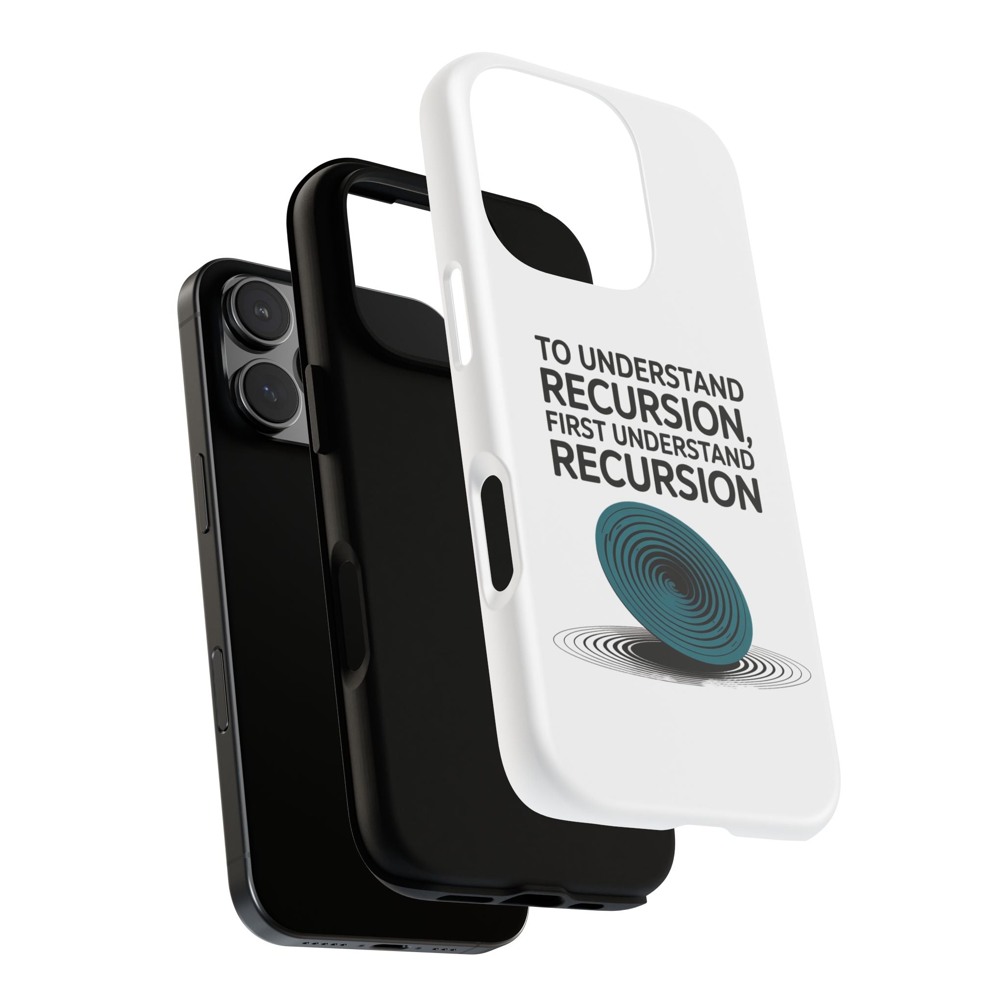 Recursion Black- Impact-Resistant Phone Case