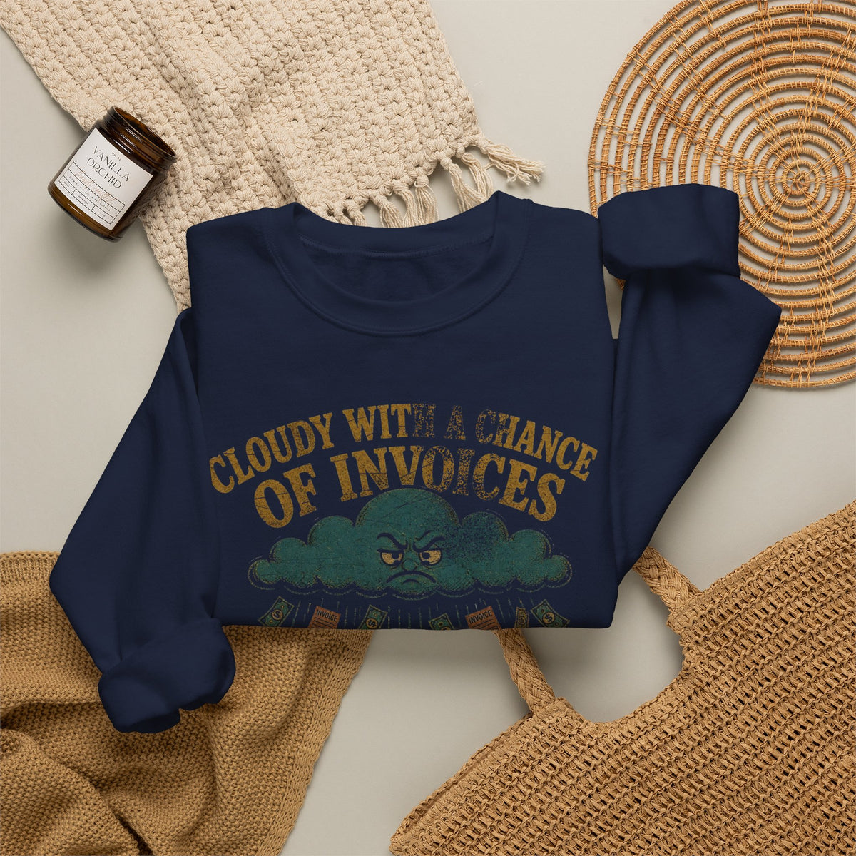 Cloudy With a Chance of Invoices Sweatshirt