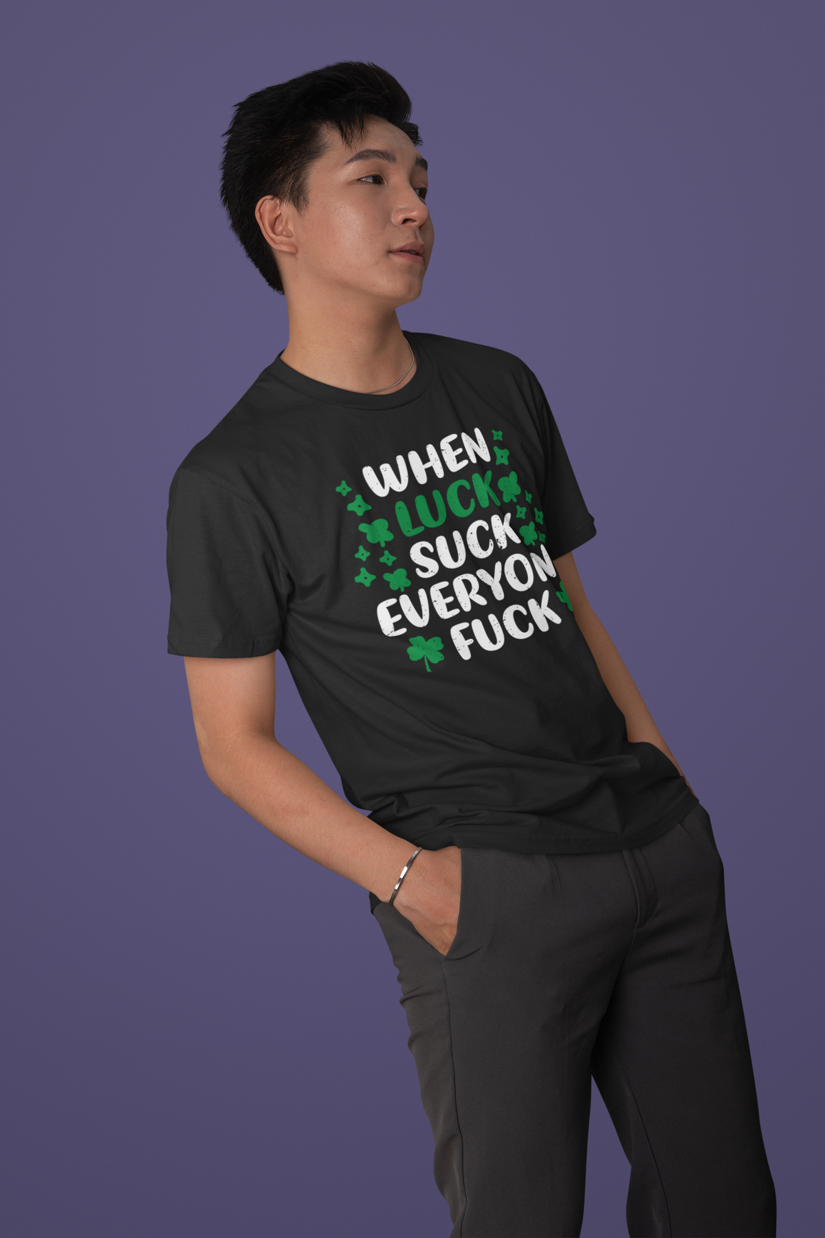 When Love Sucks T tee model photo
