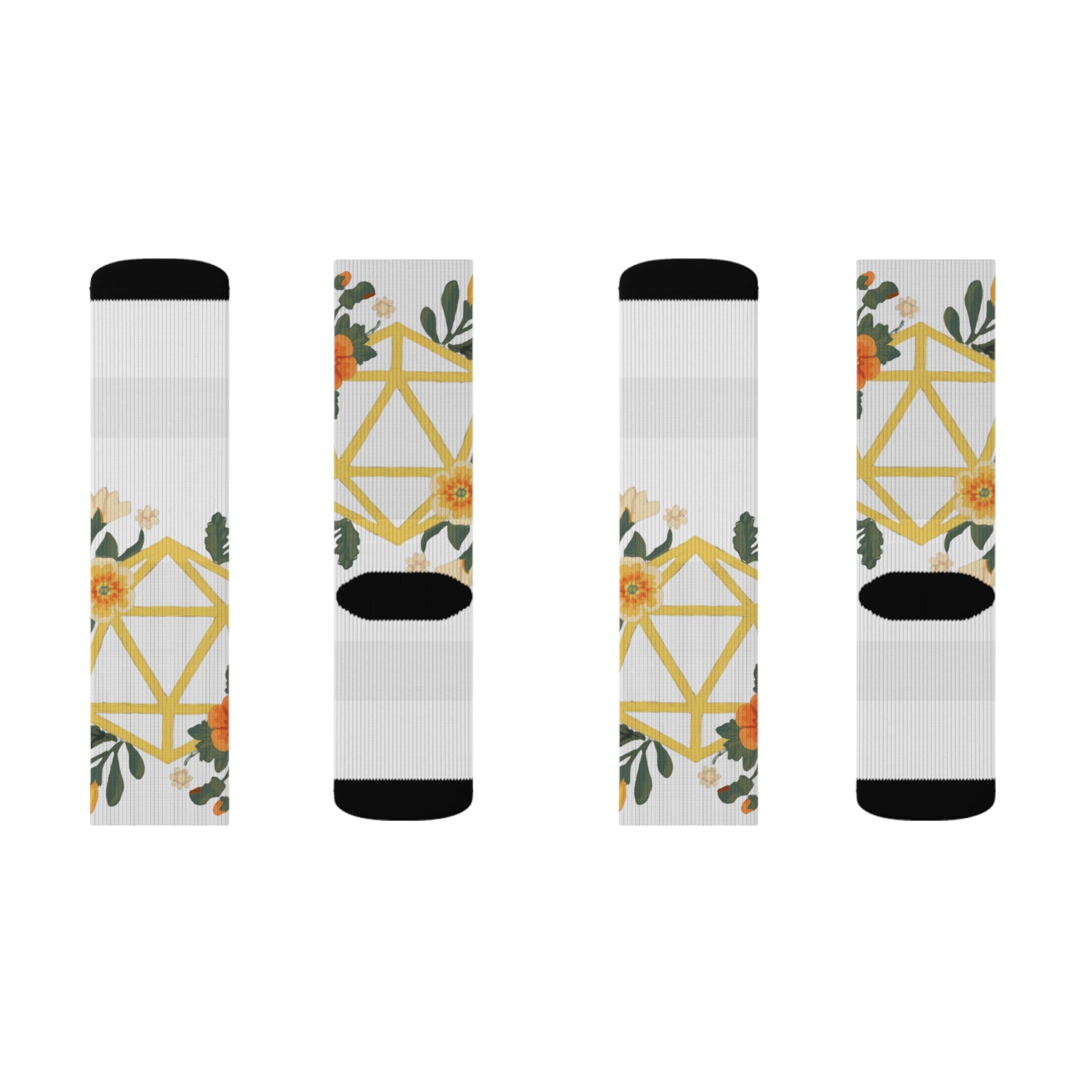 Floral Polyhedron - Socks
