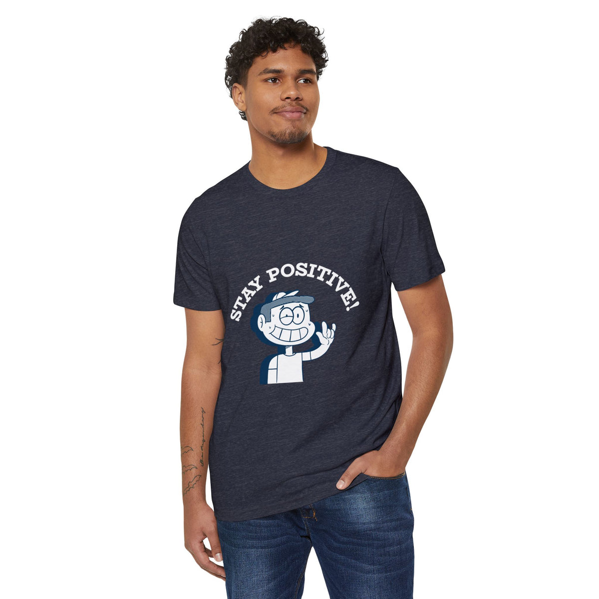 Stay Positive Recycled Organic Tee