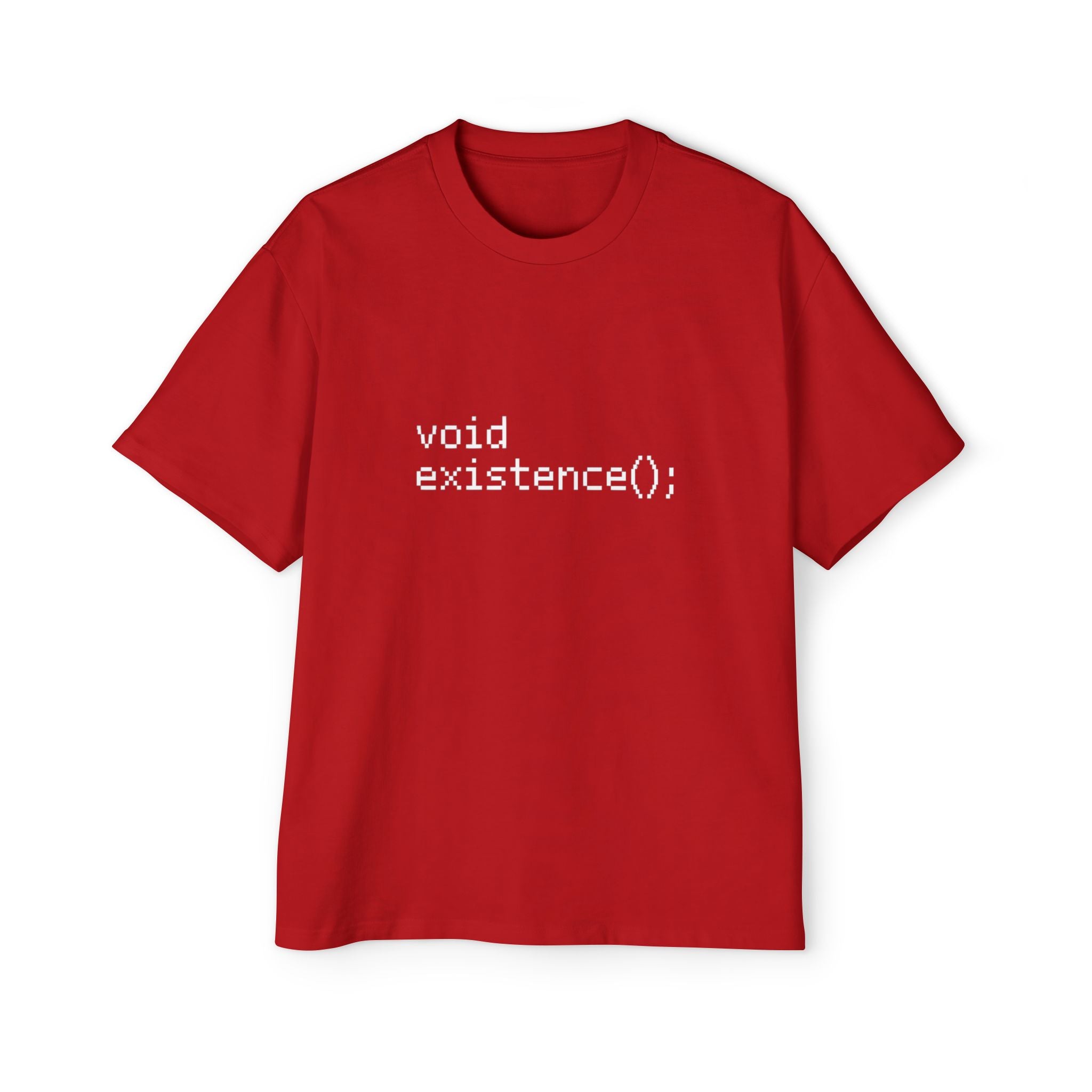 Void existence white - Heavy Oversized Tee