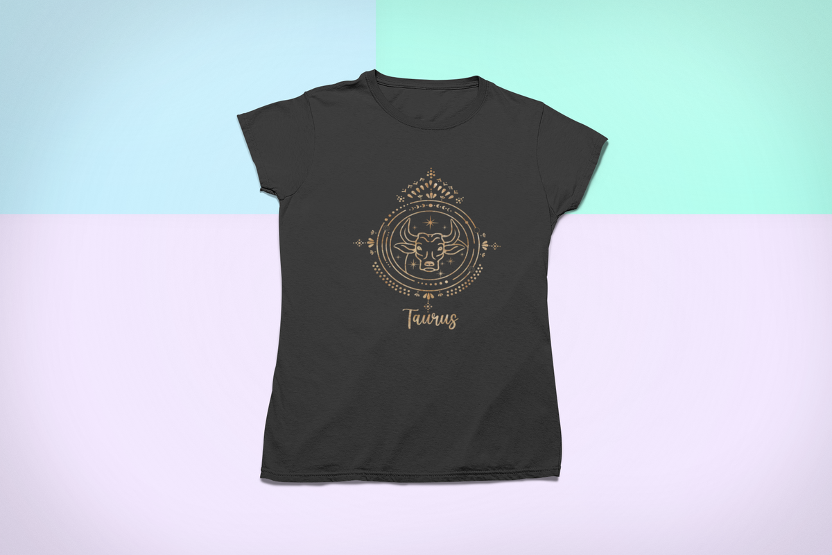 Taurus T print tee front view