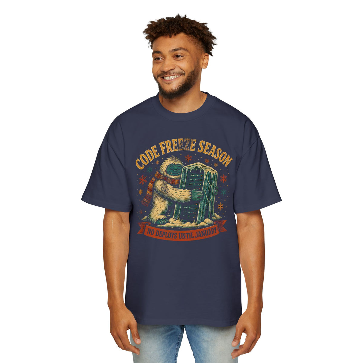 Code Freeze Season, No Deploys Until January Oversized Tee