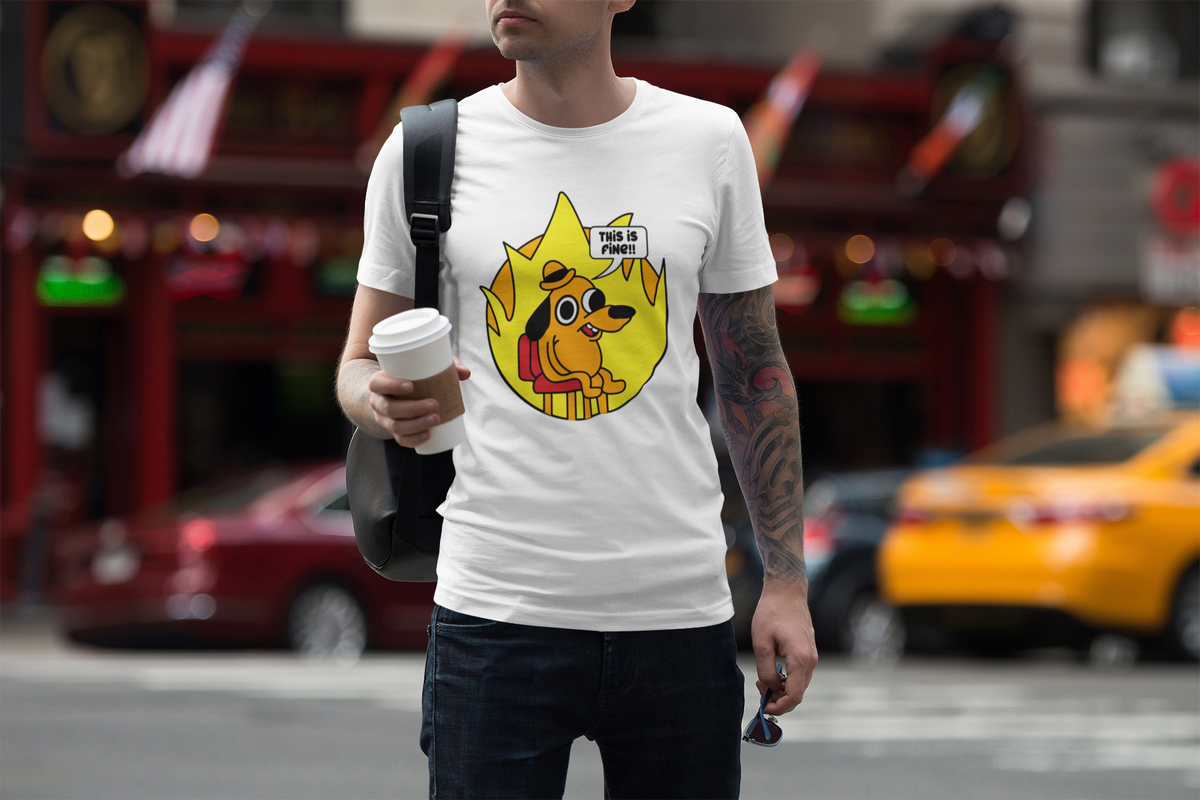 Hello I'm Anti Social T print tee front view