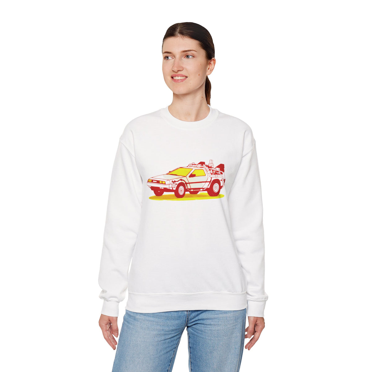 Retro Time Machine Car Sweatshirt