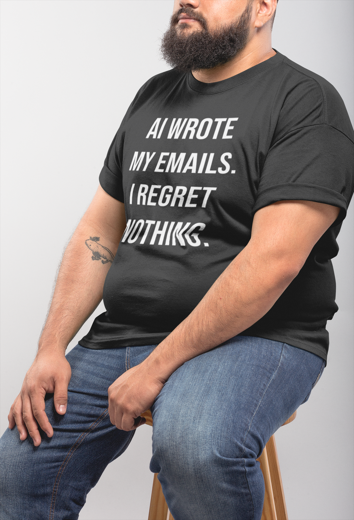 AI Wrote My Emails Oversized Tee | AI Humor | Geekpsters