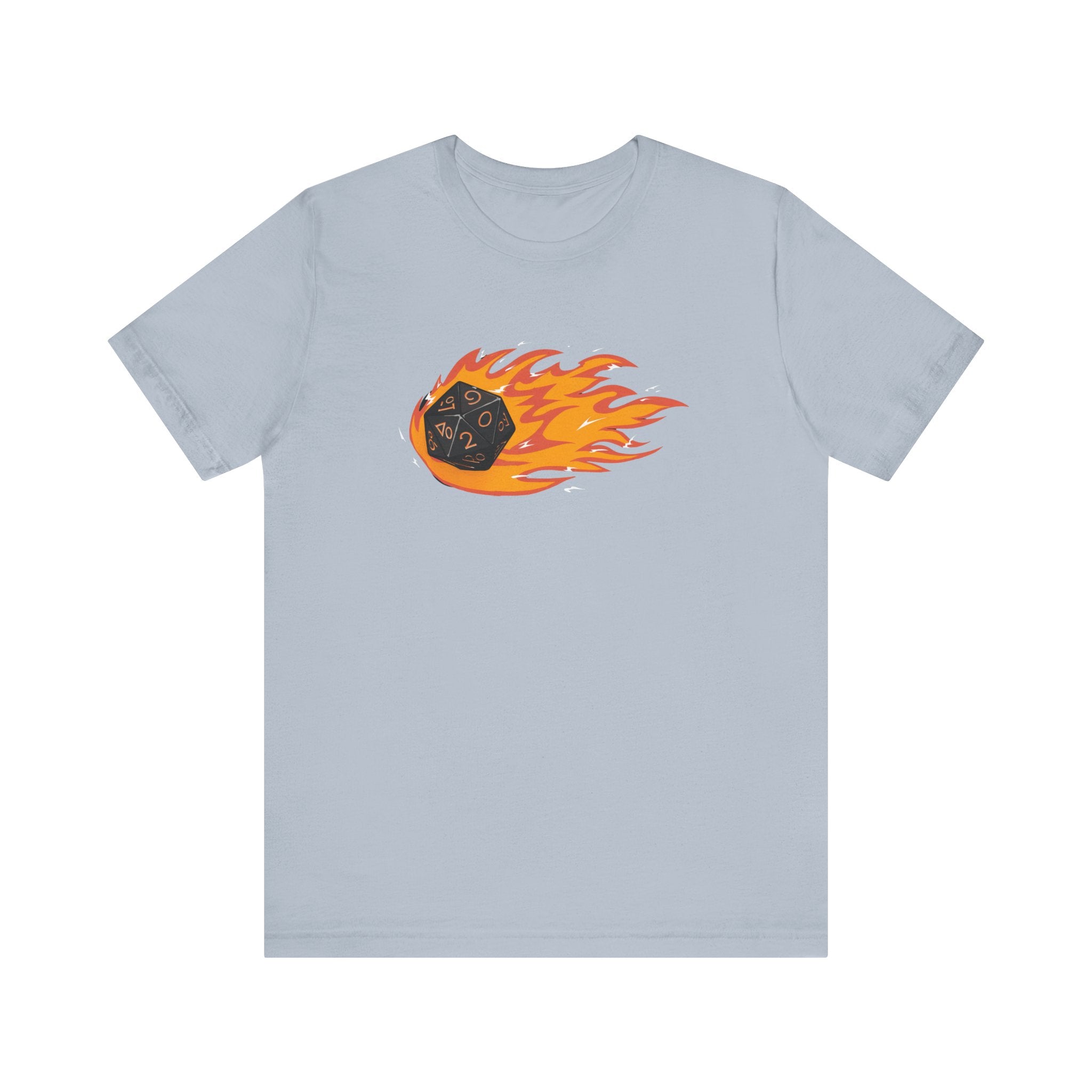 Polyhedral Dice On Fire - T-Shirt