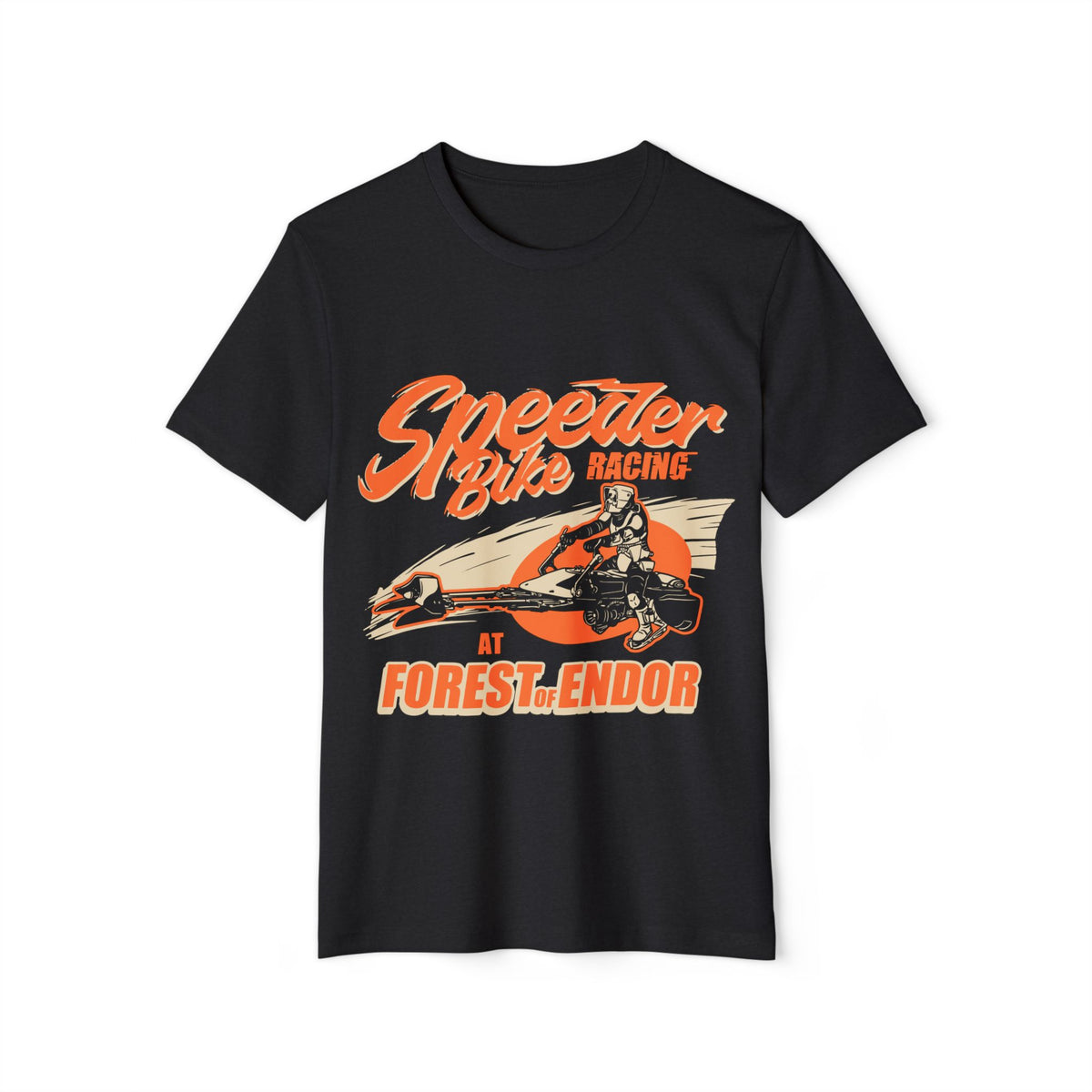 Forest Moon Speeder Bike Racing Recycled Organic Tee