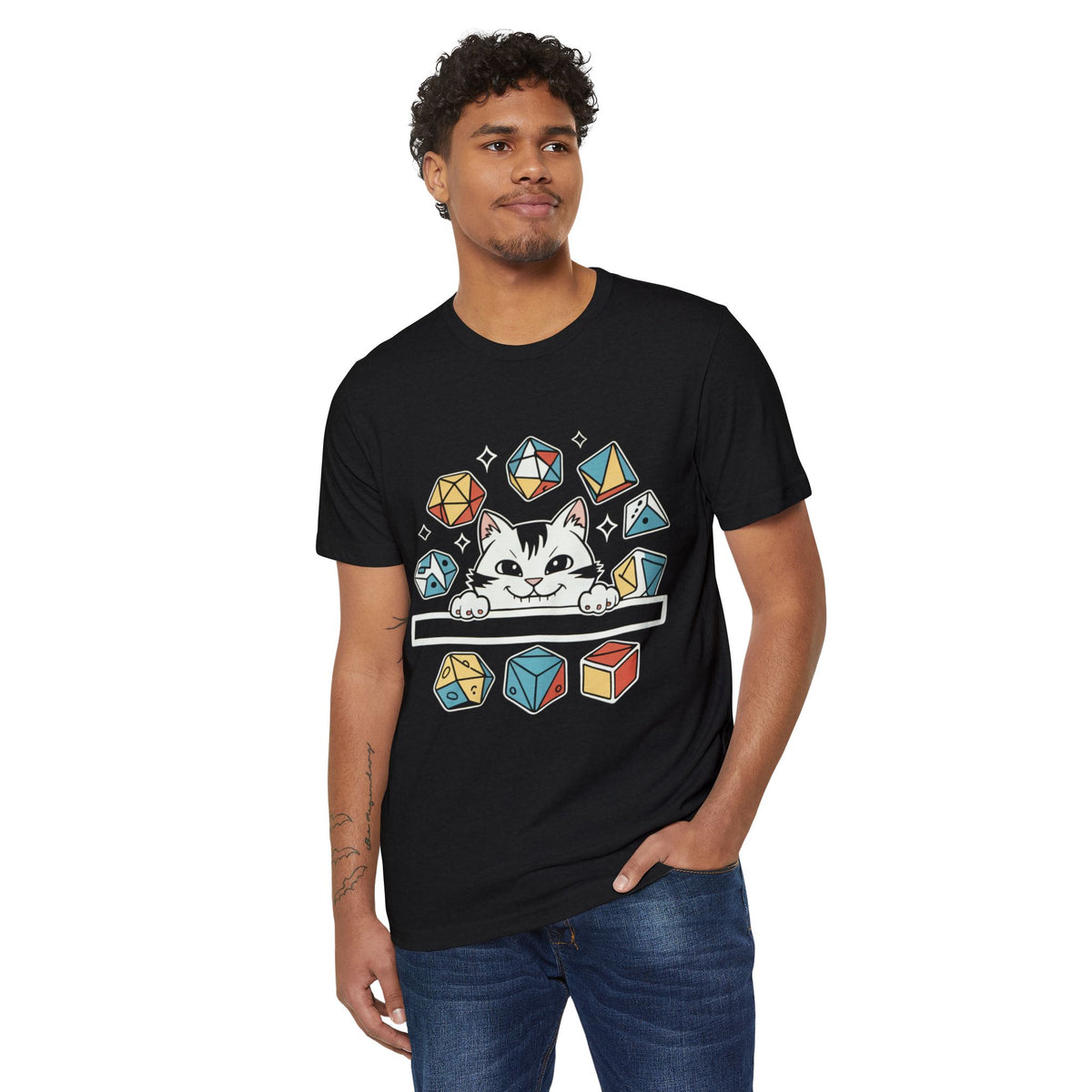 Cat Dice Goblin Recycled Organic Tee