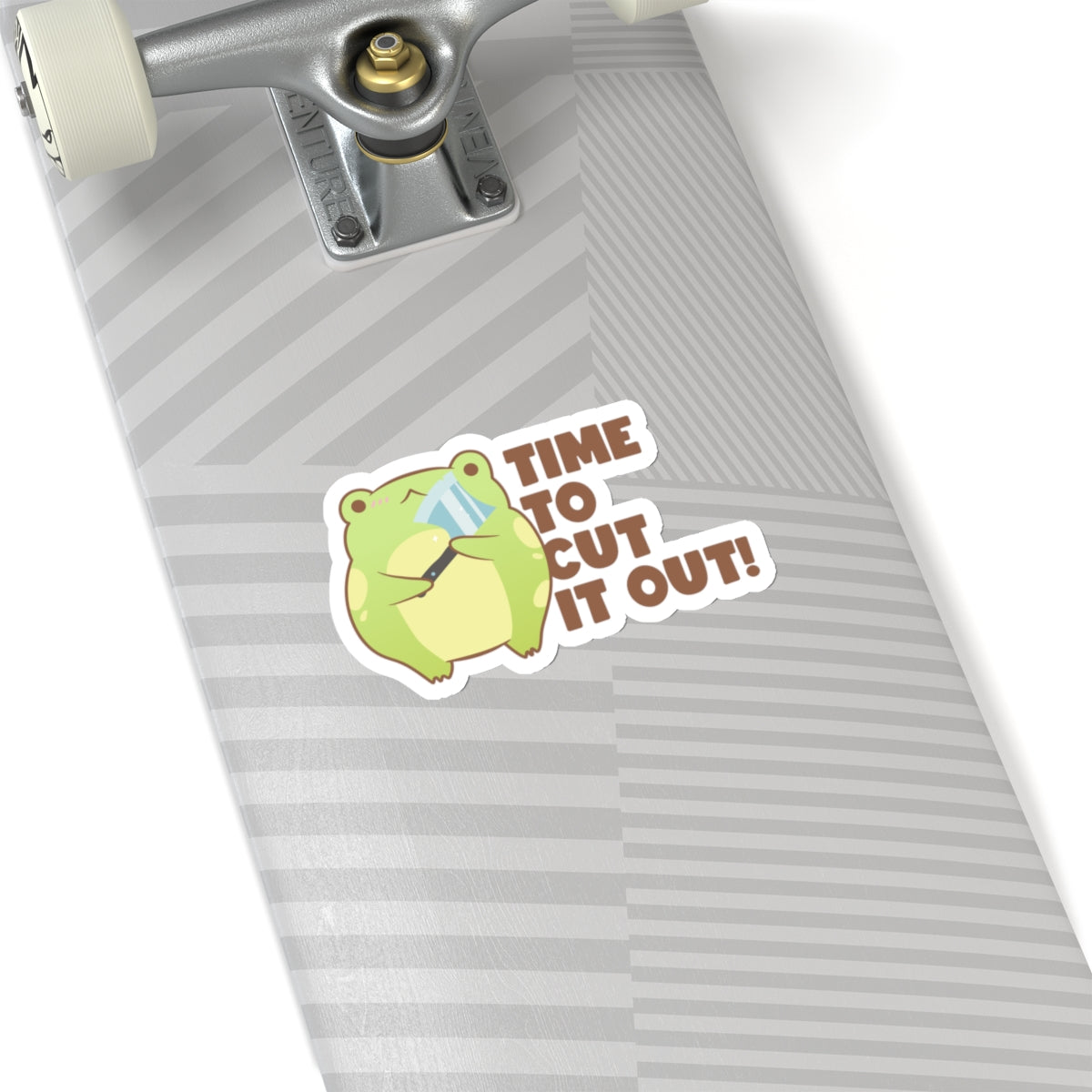 Time to Cut It Out - Sticker