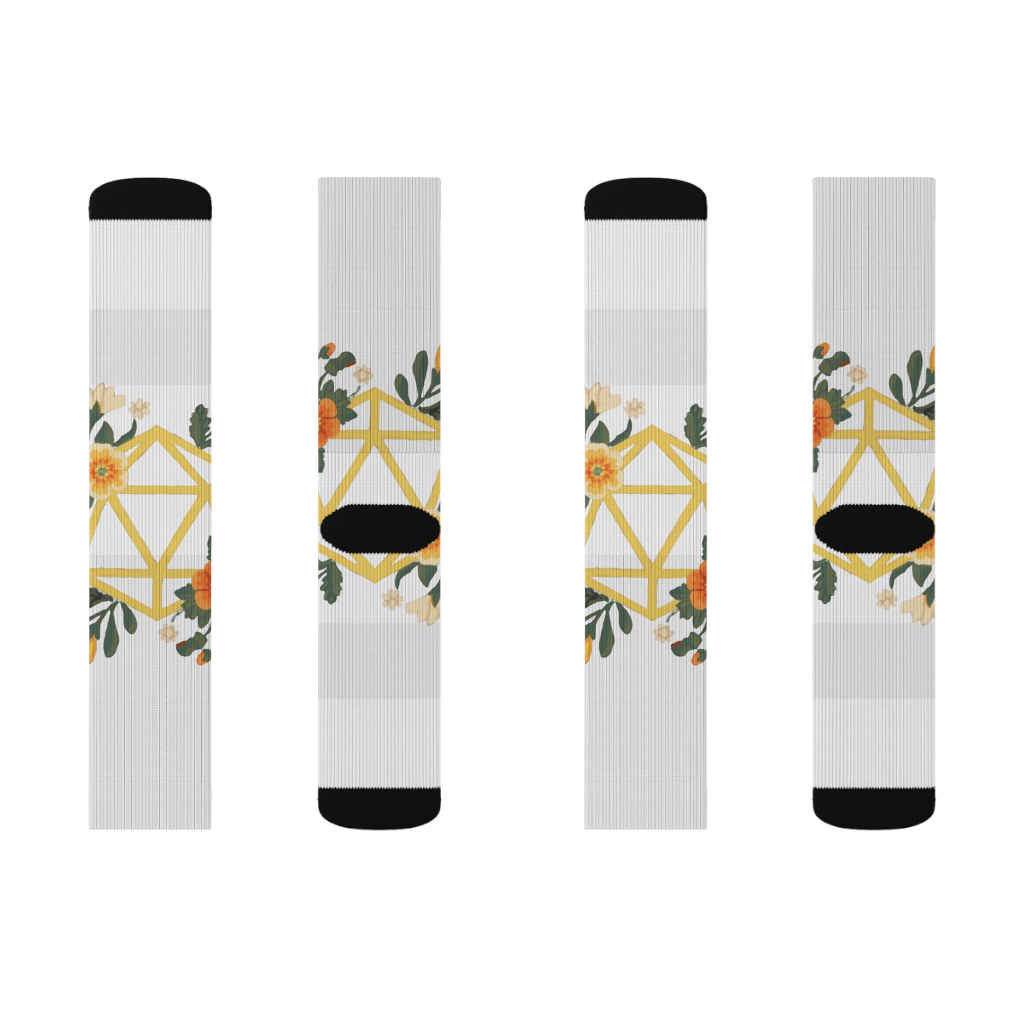Floral Polyhedron - Socks
